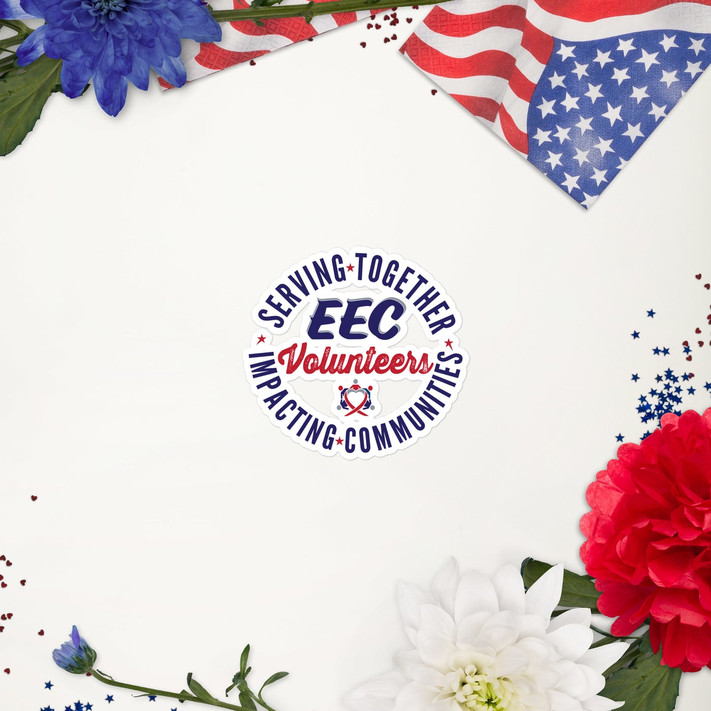 EEC VOLUNTEERS Bubble-free stickers