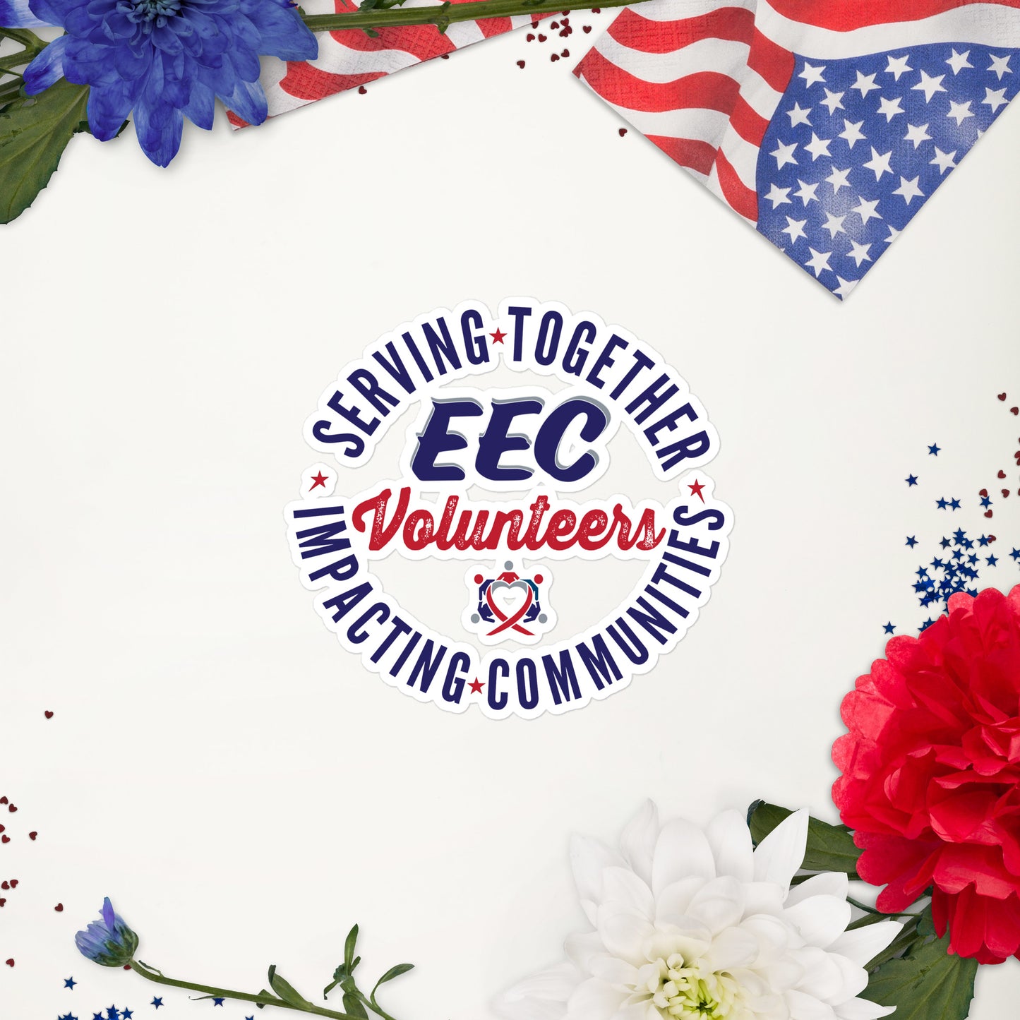 EEC VOLUNTEERS Bubble-free stickers
