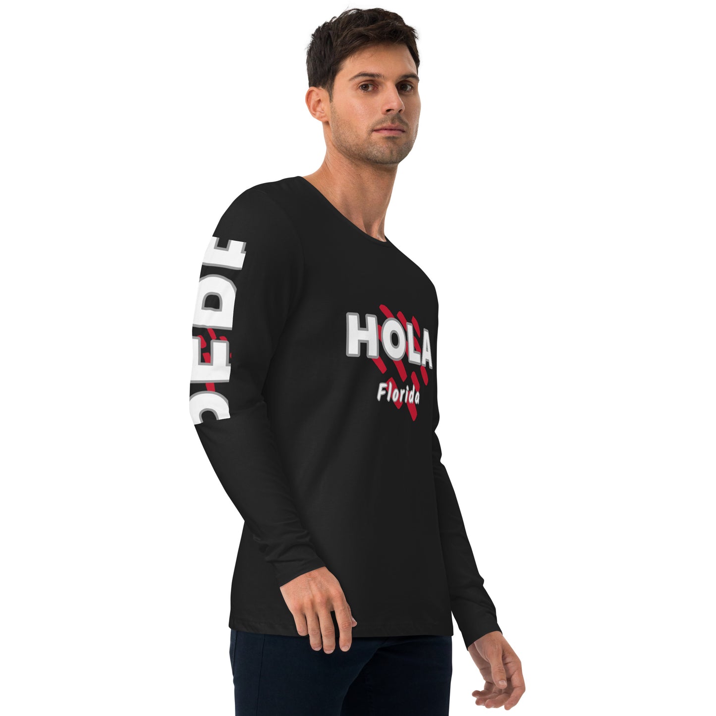 FLORIDA HOLA Long Sleeve Fitted Crew