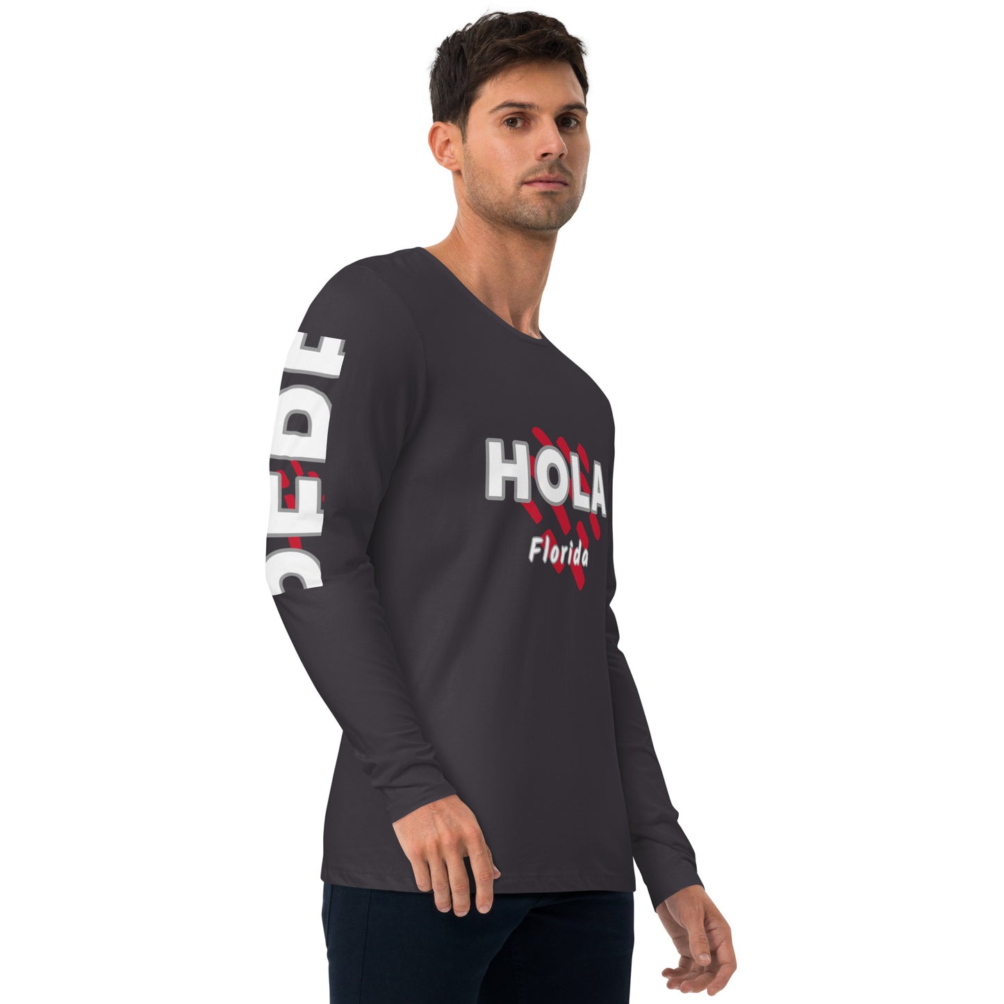 FLORIDA HOLA Long Sleeve Fitted Crew