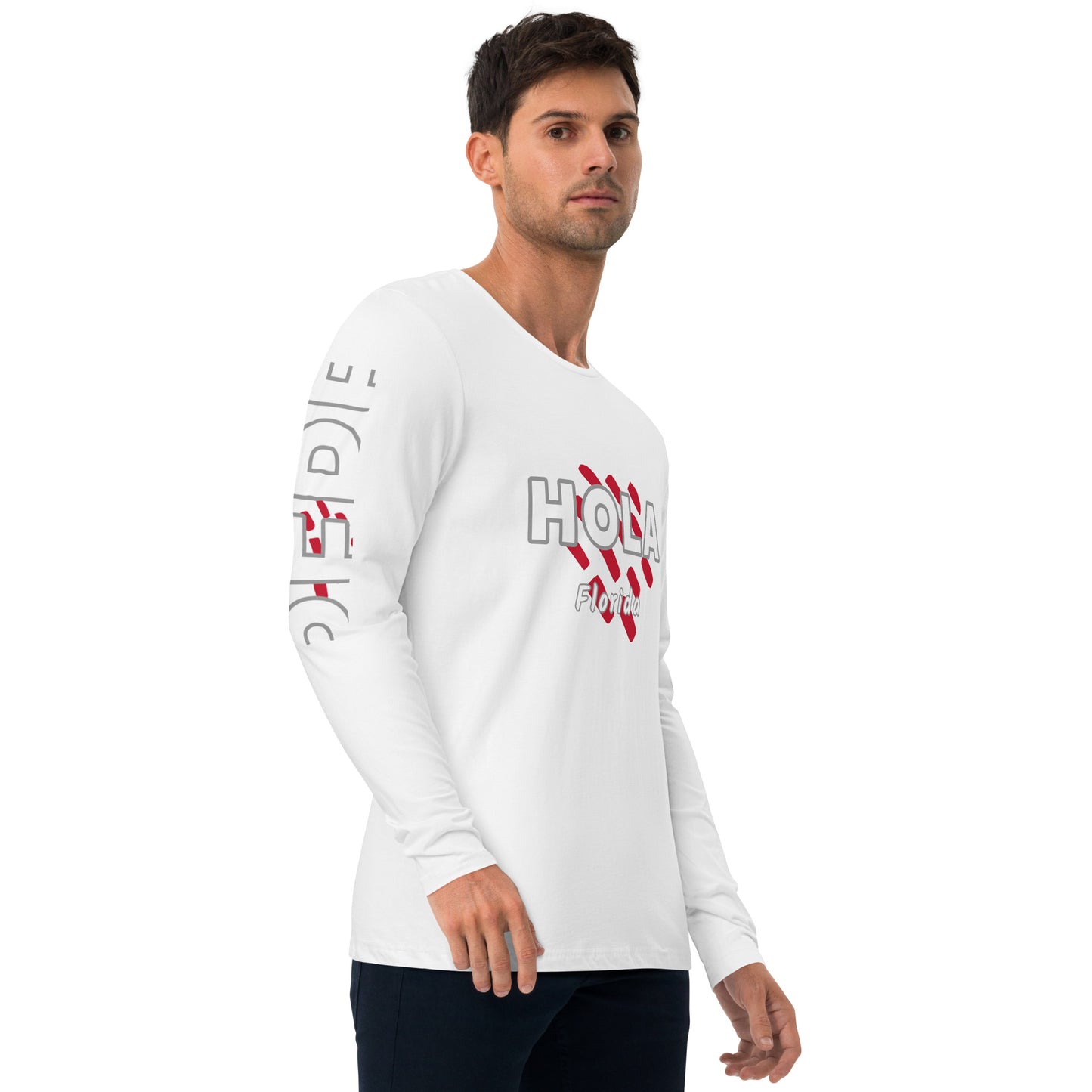 FLORIDA HOLA Long Sleeve Fitted Crew