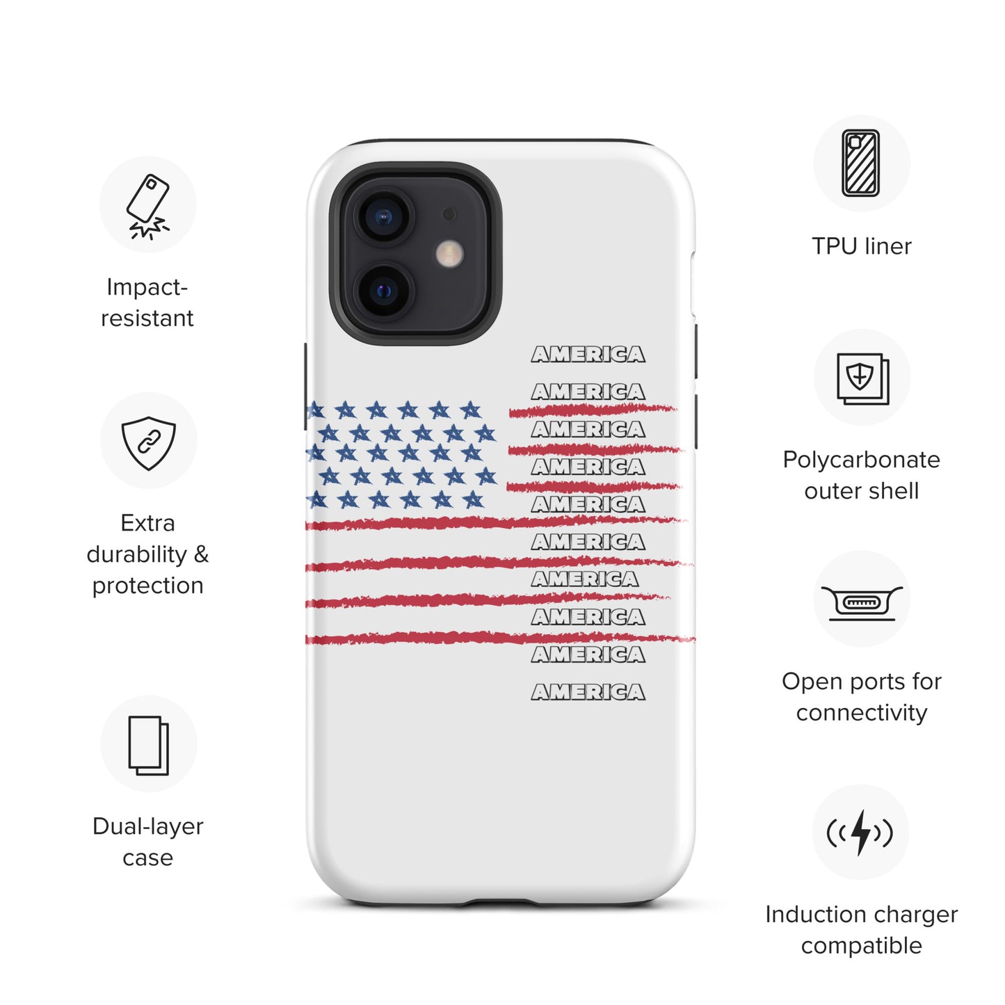 AMERICA Tough Case for iPhone®