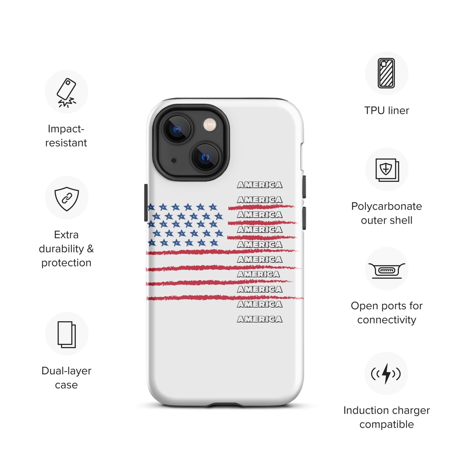 AMERICA Tough Case for iPhone®