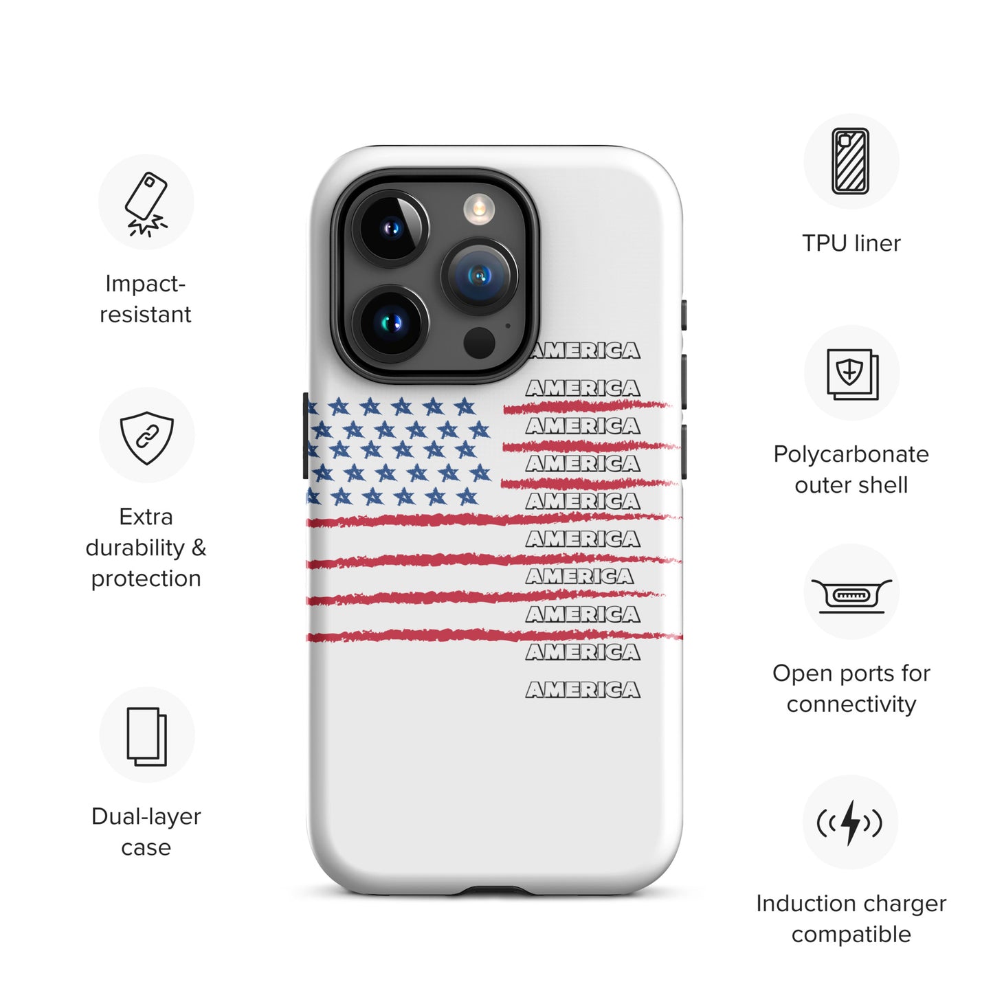 AMERICA Tough Case for iPhone®