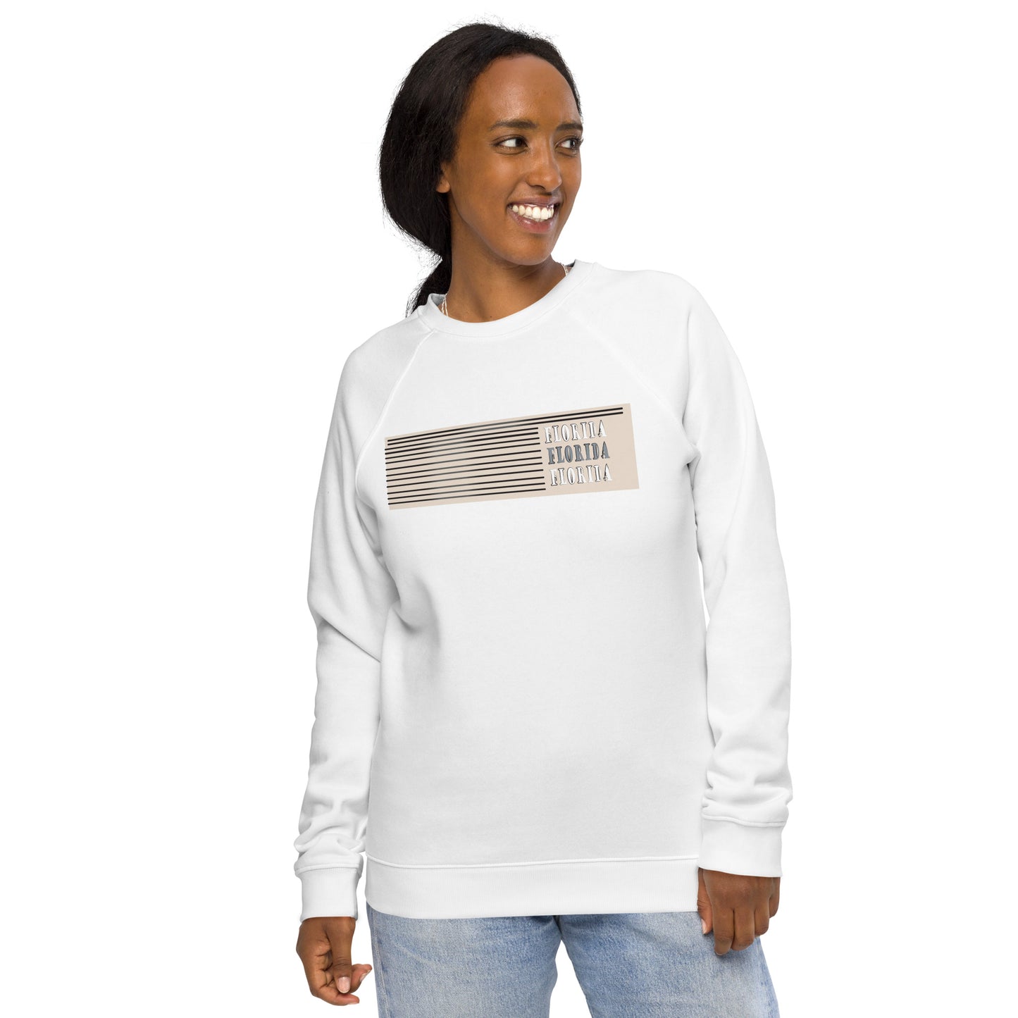 FLORIDA Unisex organic raglan sweatshirt