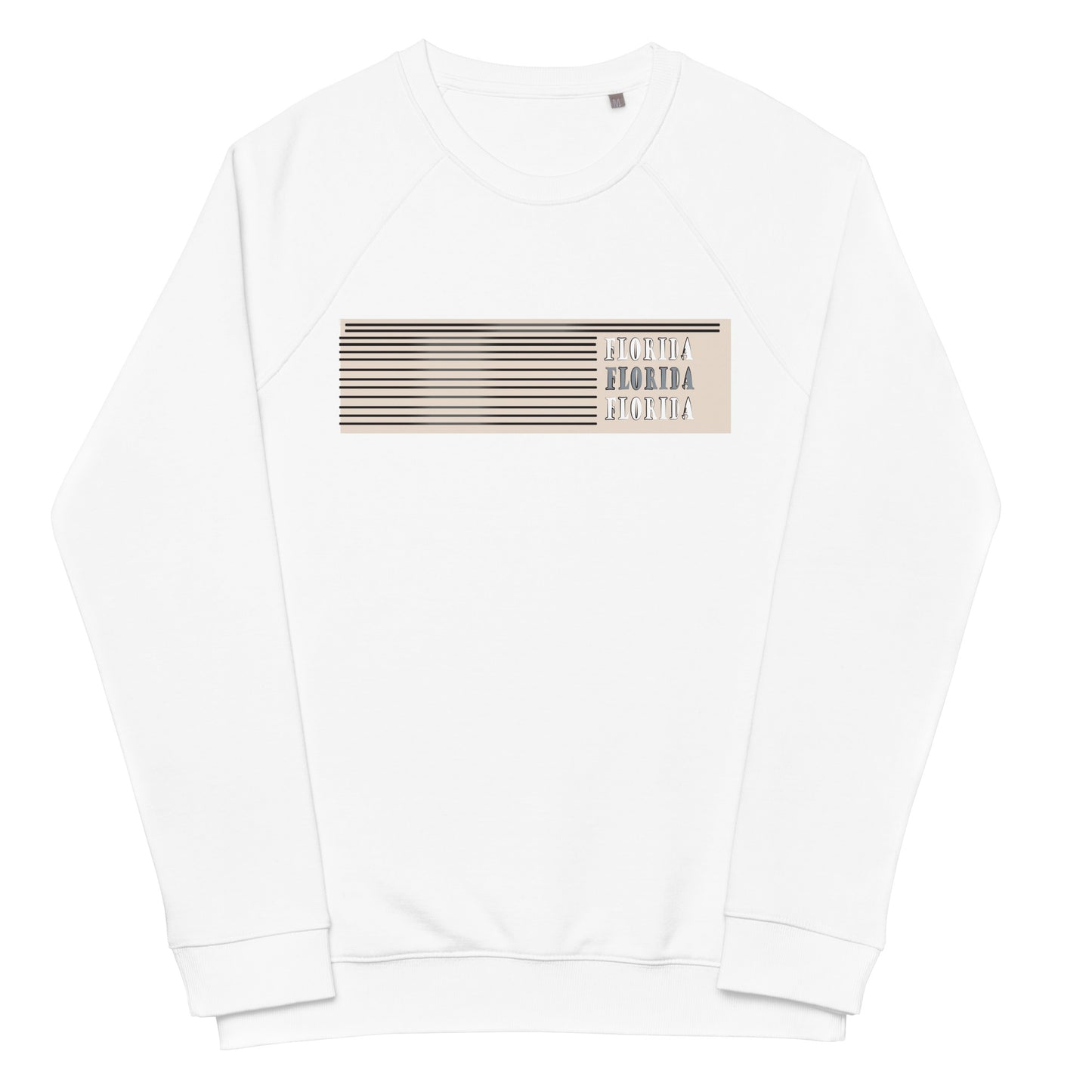 FLORIDA Unisex organic raglan sweatshirt