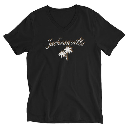 JACKSONVILLE Unisex Short Sleeve V-Neck T-Shirt