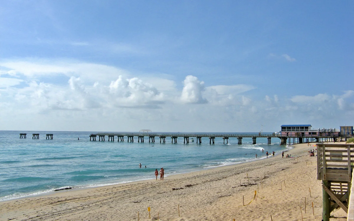 The William O. Lockhart Municipal Pier at Lake Worth Beach, Palm Beach County, Florida