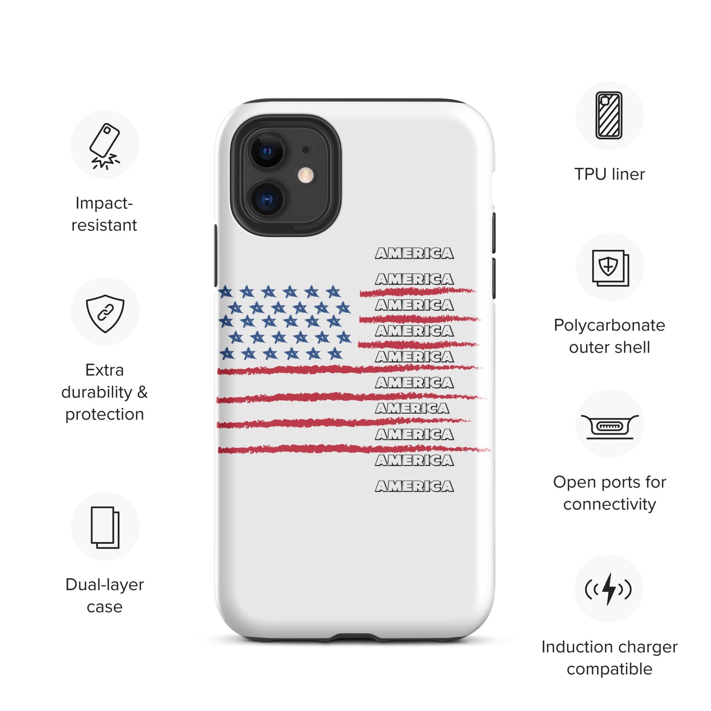 AMERICA Tough Case for iPhone®