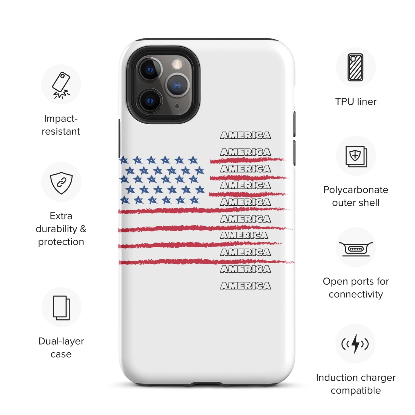 AMERICA Tough Case for iPhone®