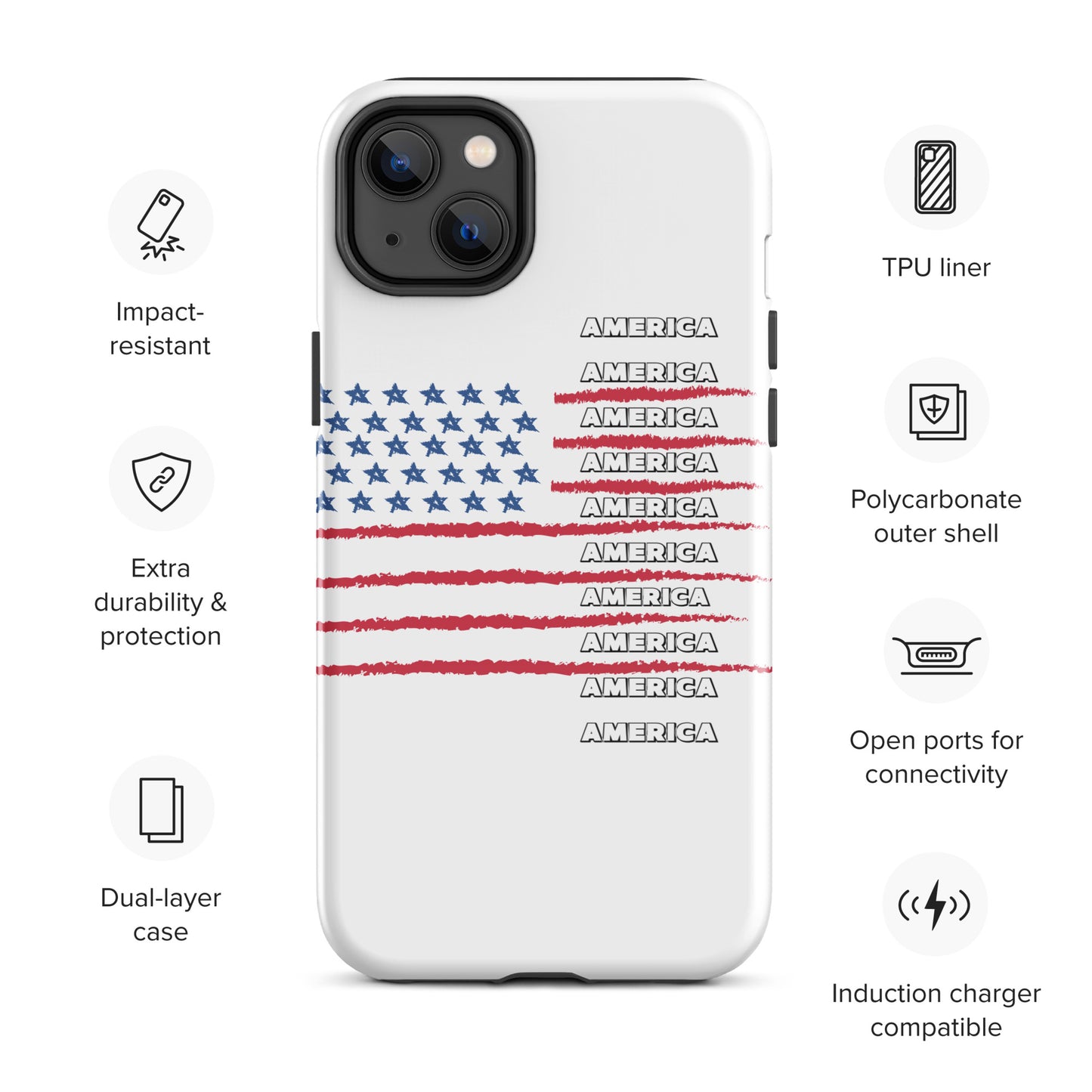 AMERICA Tough Case for iPhone®