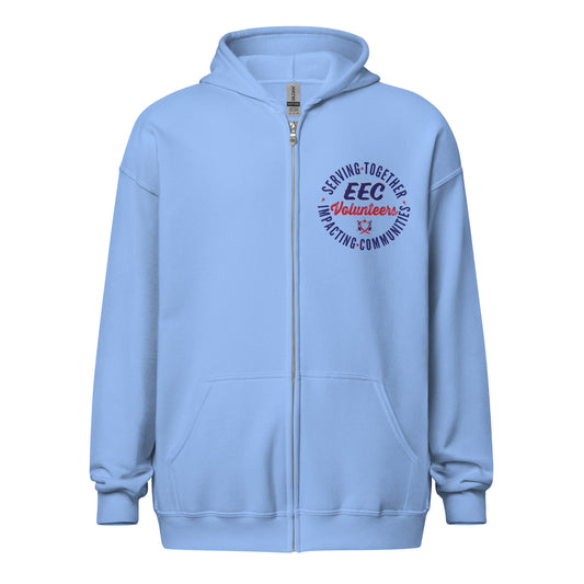 EEC VOLUNTEERS Unisex heavy blend zip hoodie
