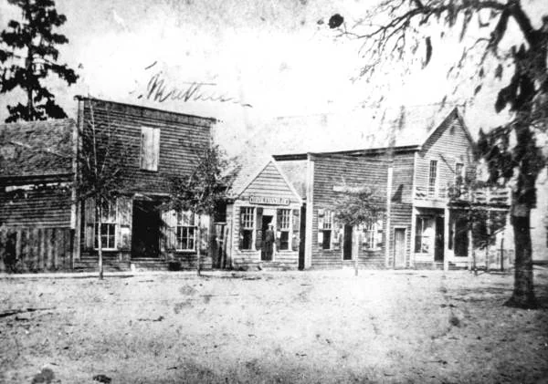 A street in Gainesville in the 1880s.