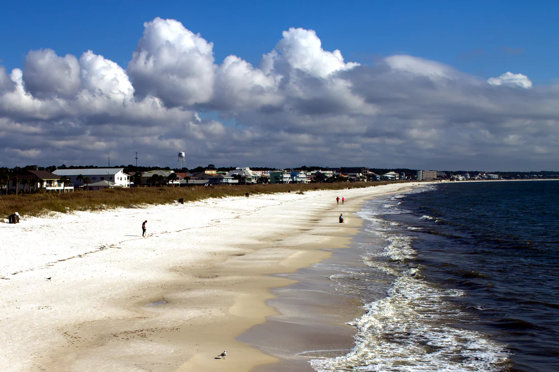 The beach at Mexico Beach.