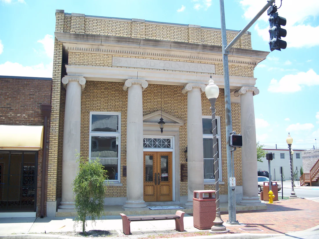 The Bradford County Bank building in Starke, built about 1914.