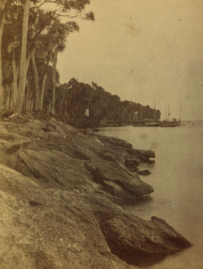 The Indian River at Rockledge, about 1880.