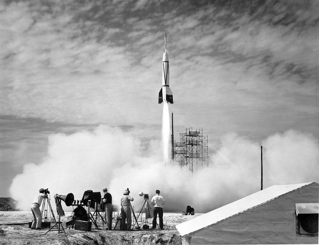 Bumper 8, the first rocket launched from Cape Canaveral, July 24, 1950.