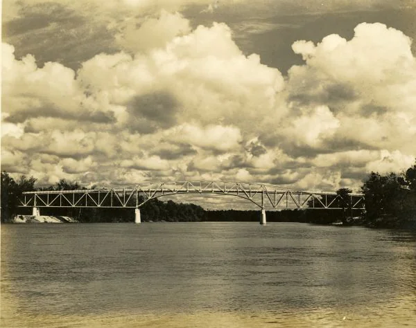 The bridge over the Apalachicola River at Blountstown, about 1945.