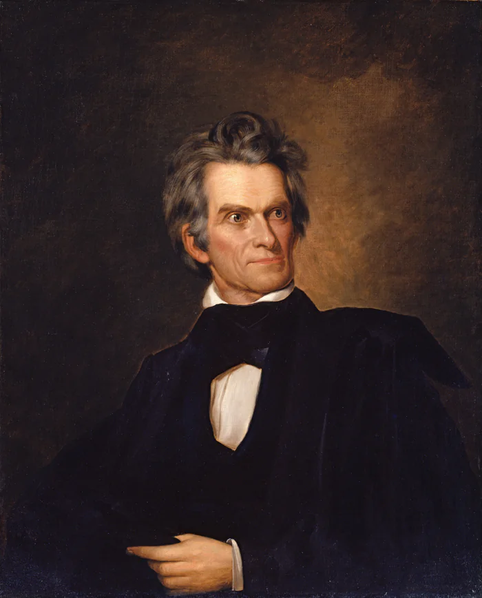 John C. Calhoun of South Carolina, the senator the county was named for, painted about 1845.