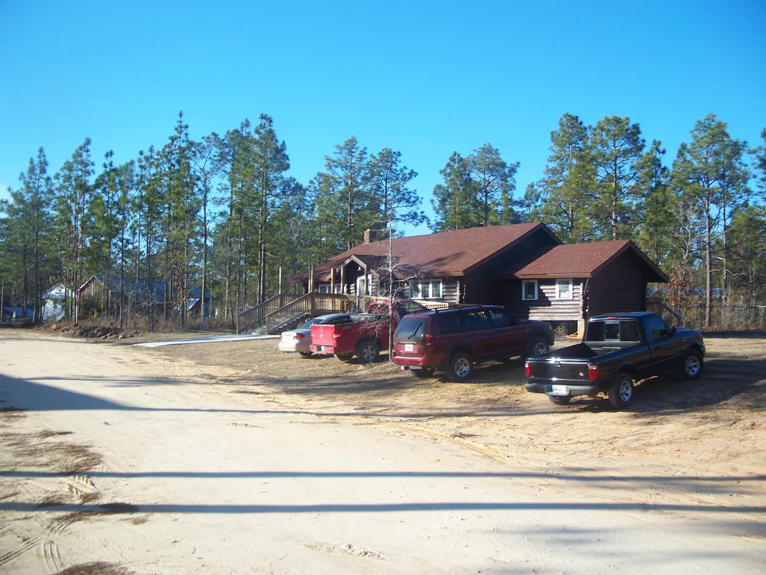 Old wooden buildings at the Panhandle Pioneer Settlement in Blountstown, 2011.