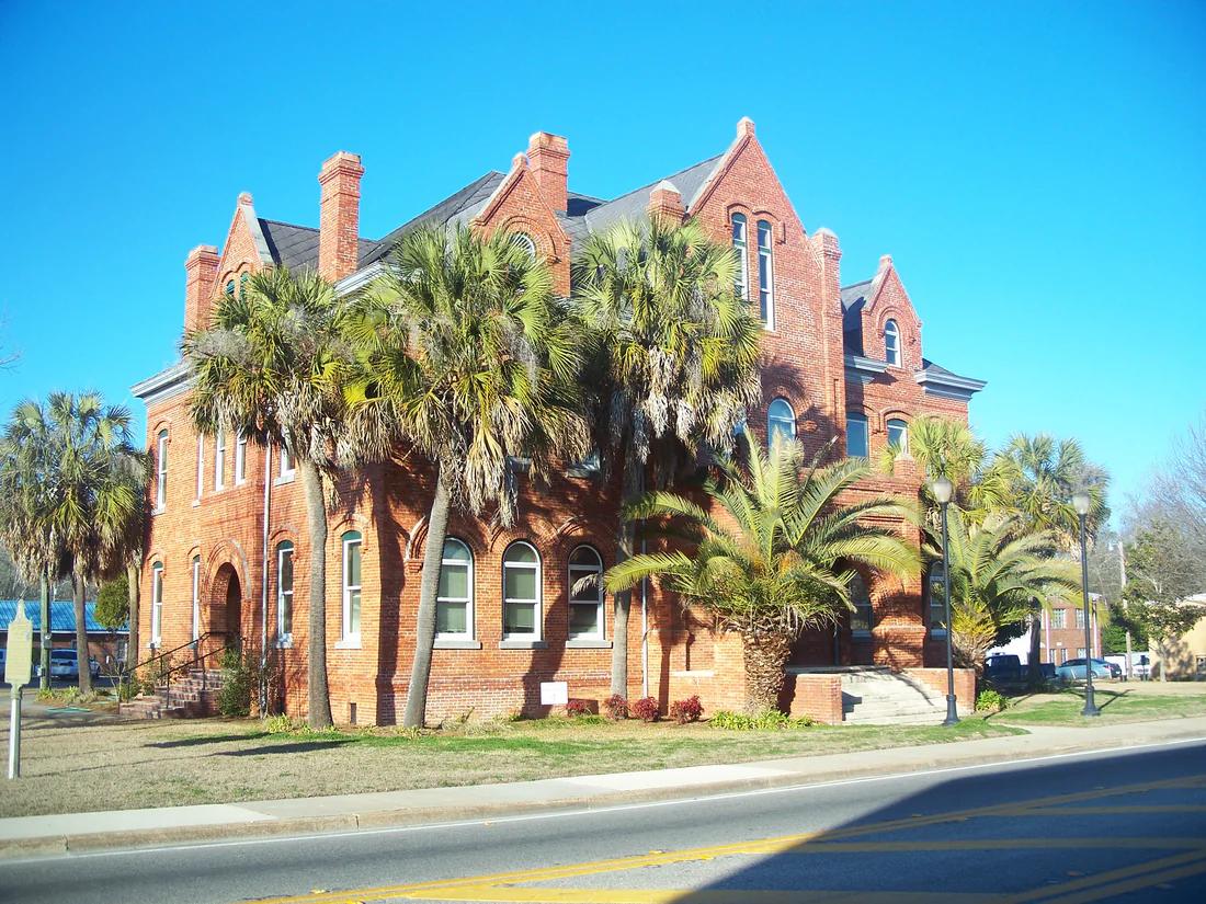 The old two-story courthouse in Blountstown, standing since 1904, seen in 2011.