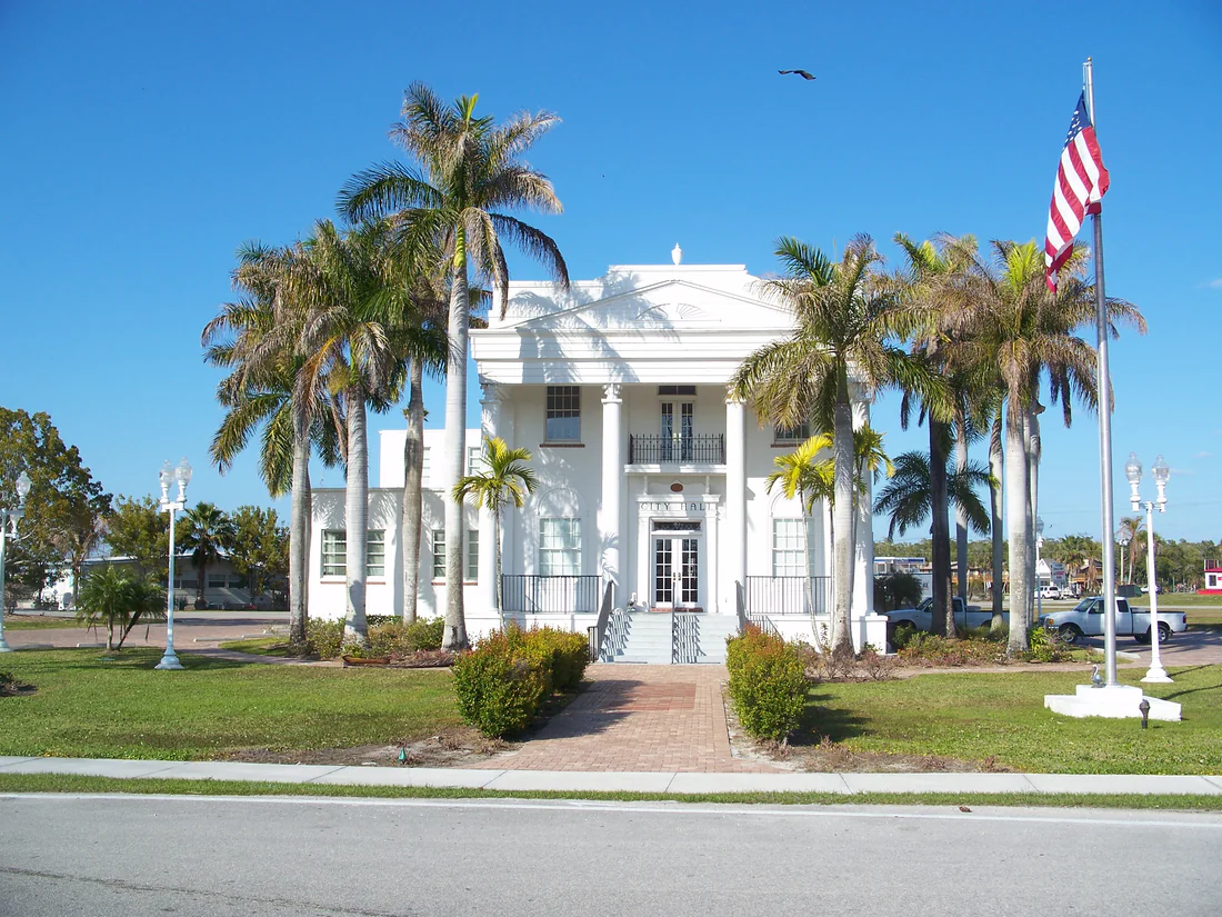 The former Collier County courthouse in Everglades City, now its city hall, 2010.