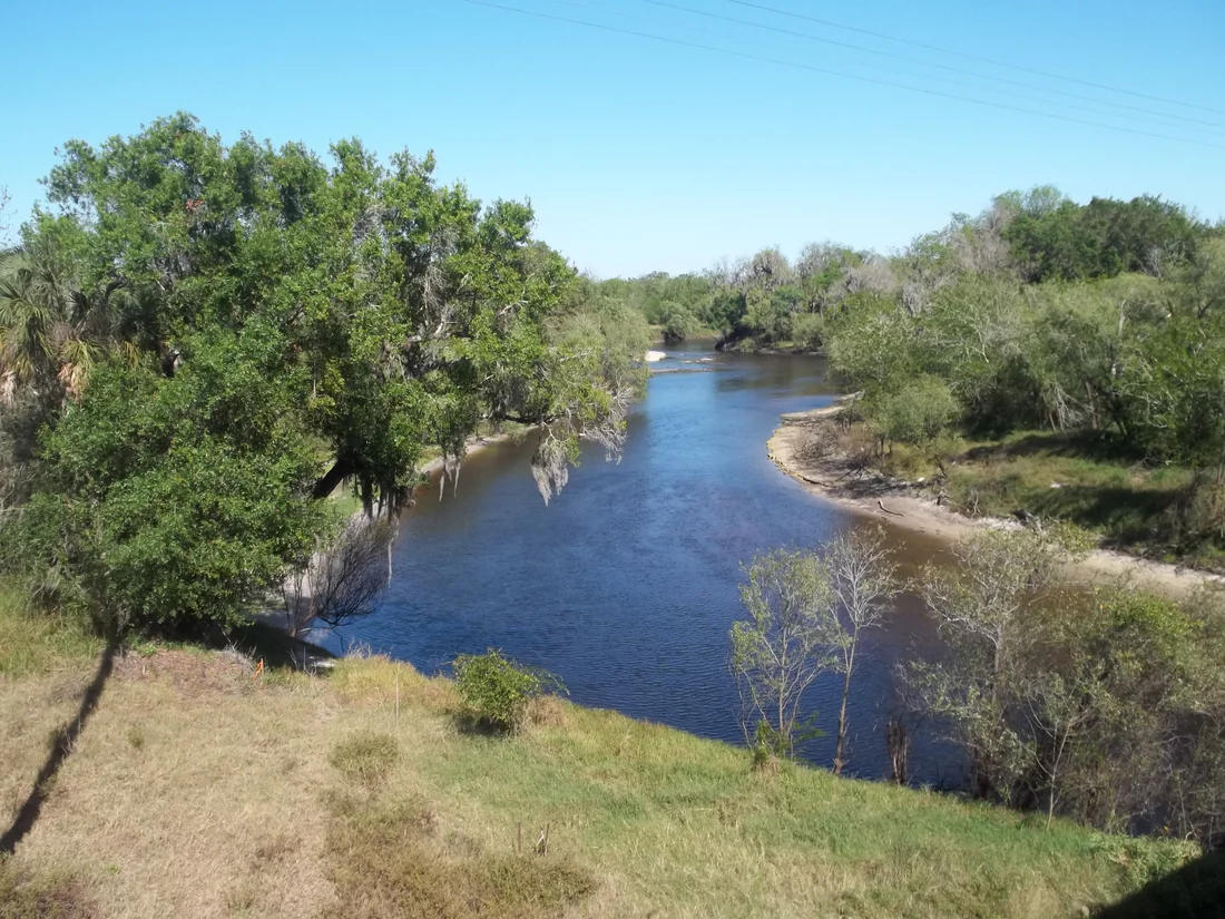 The Peace River at Brownville in DeSoto County, 2020.