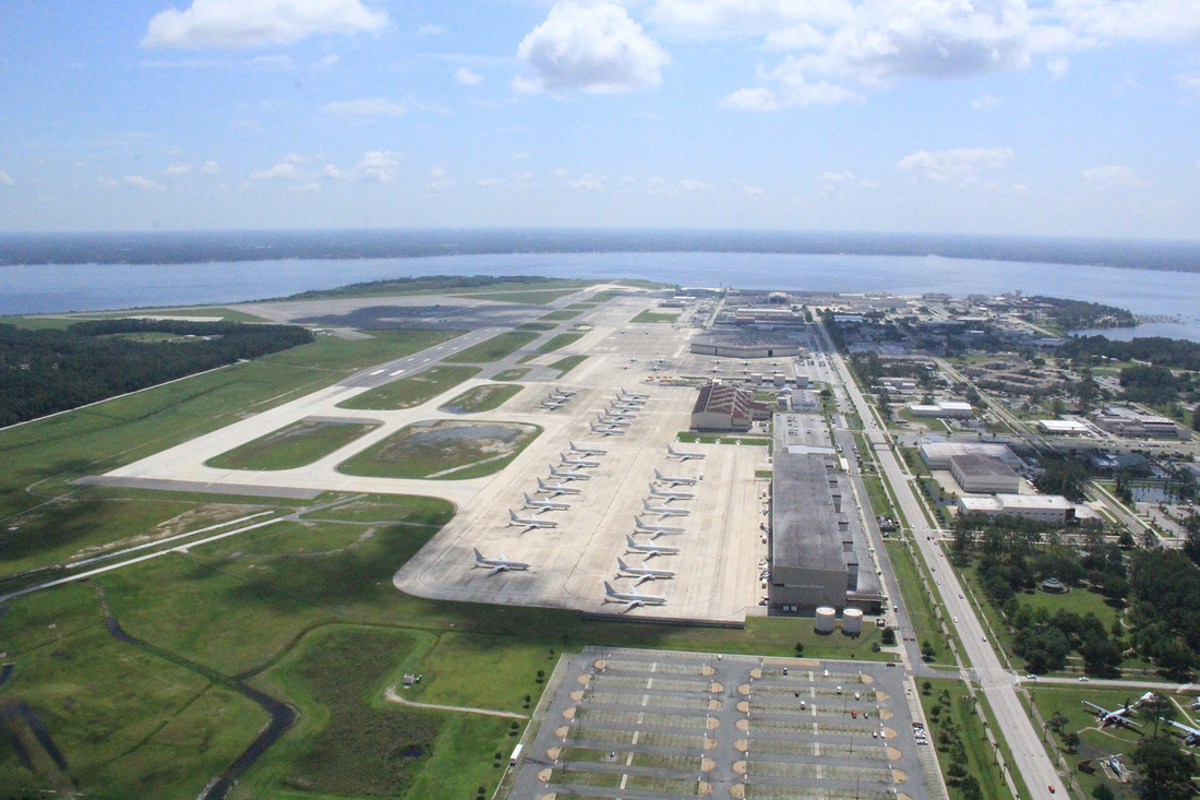 Naval Air Station Jacksonville from the air, 2018. U.S. Navy photo.