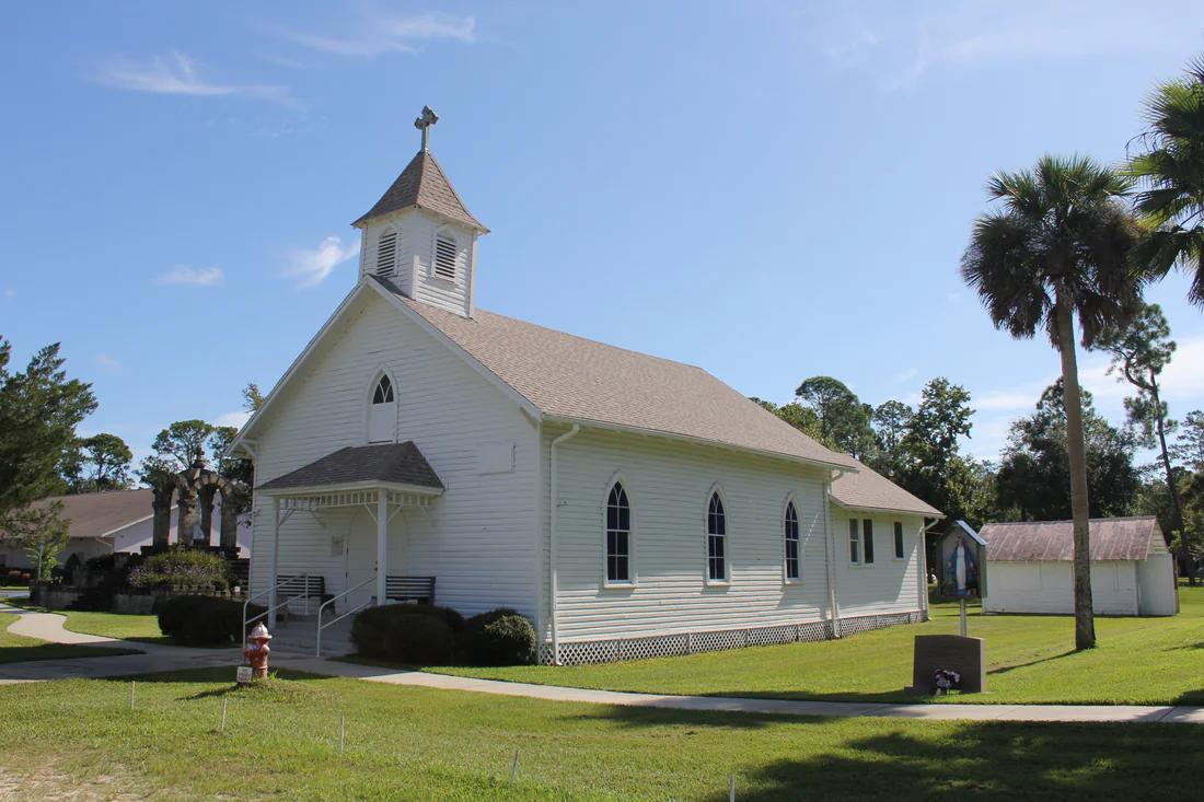 St. Mary Catholic Church in Korona, where Polish families began settling in 1914.