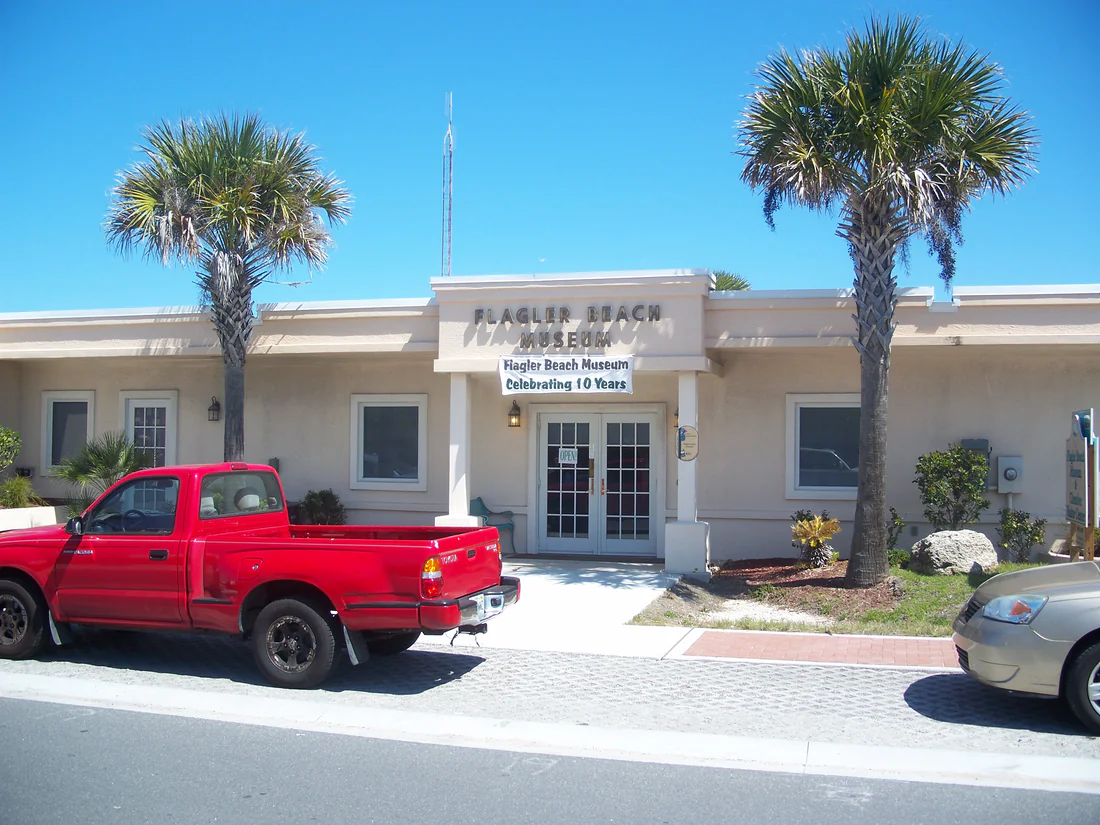 The front of the Flagler Beach Historical Museum, 2011.