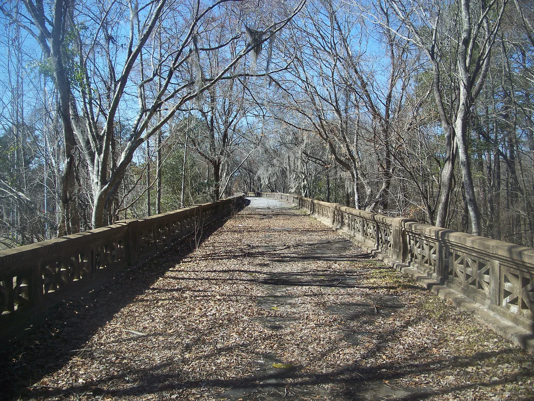 The deck of the old Victory Bridge at Chattahoochee, 2011.