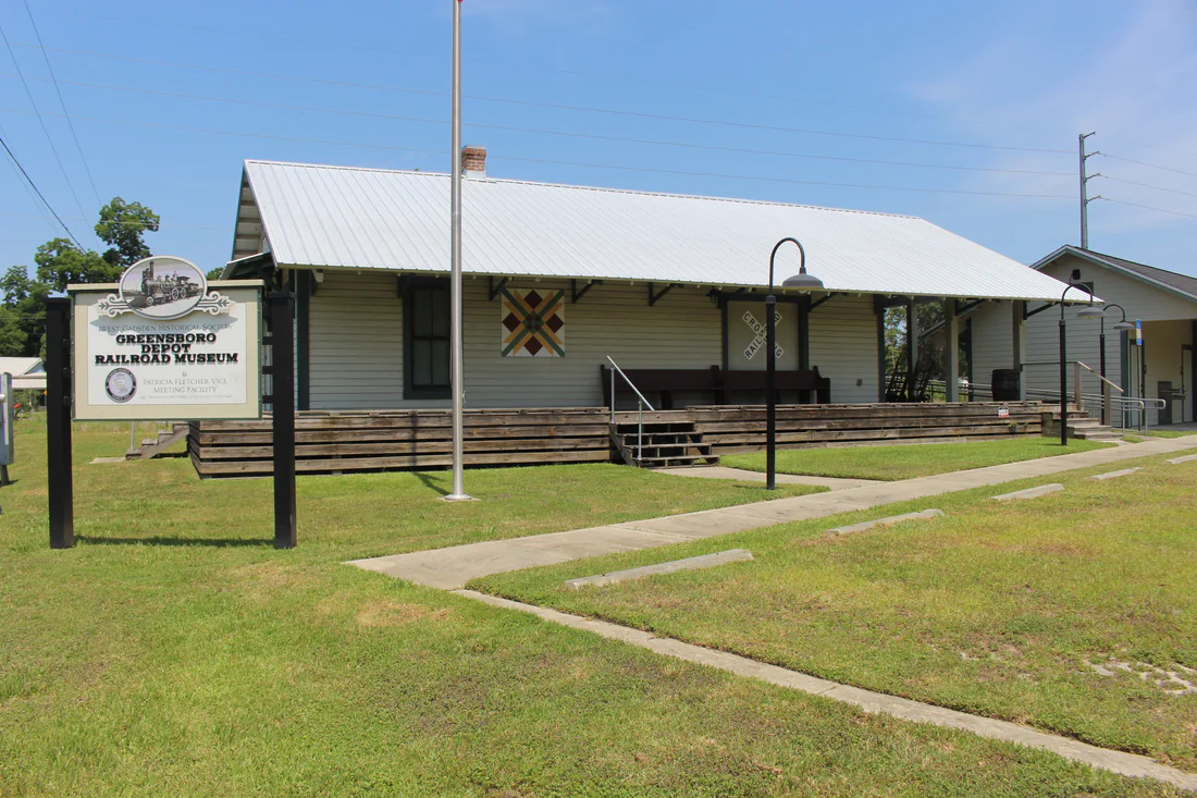The Greensboro Depot, now a railroad museum, in Greensboro, 2022.