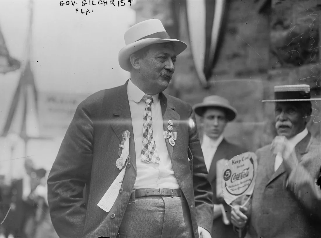 Governor Albert W. Gilchrist of Florida, for whom the new county was named.