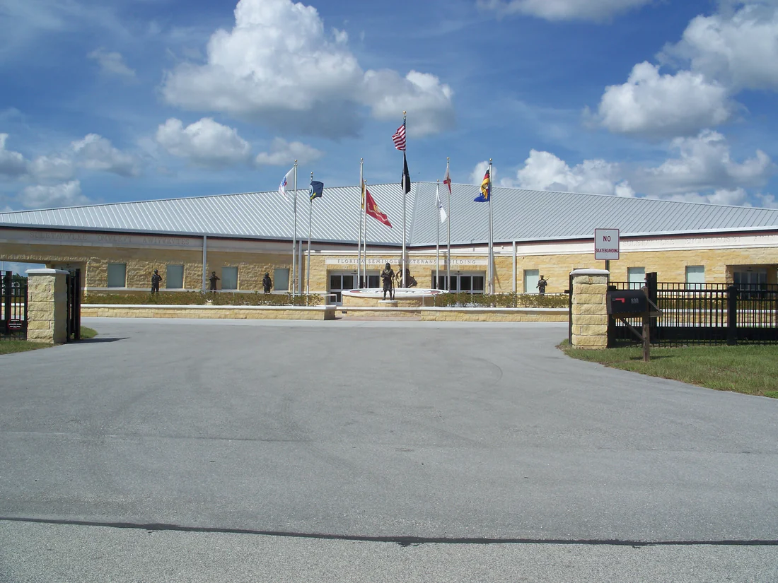 The Seminole veterans building on the Brighton Reservation, 2010.