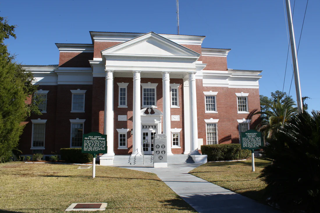The 1927 courthouse in Wewahitchka, Gulf County's first, in 2010.