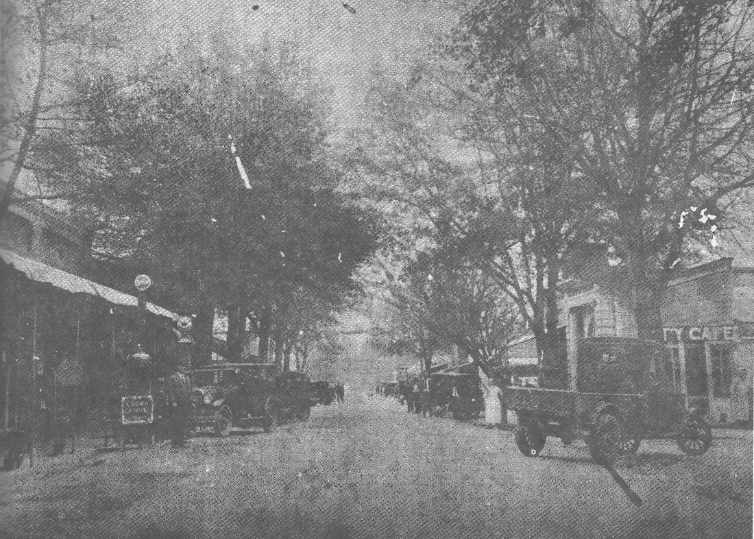 Jennings, one of the county's three incorporated towns, in the 1920s.