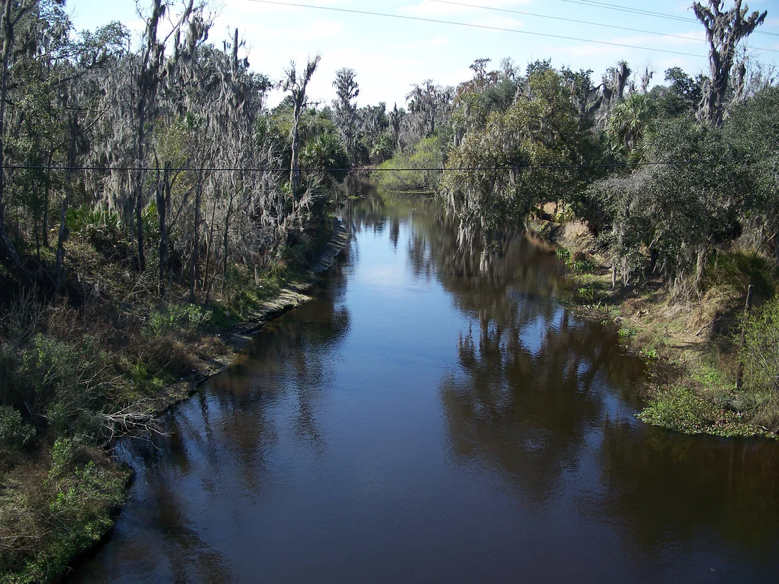 The Peace River just outside Paynes Creek Historic State Park, 2010.