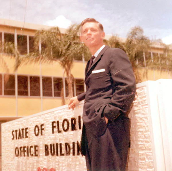 Doyle E. Carlton Jr. in 1960, the governor's son who farmed in Hardee County.
