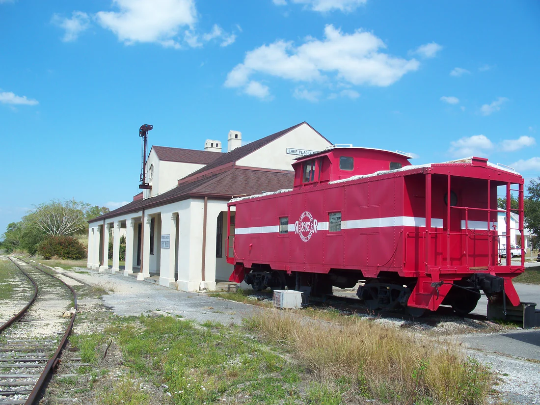 The old railroad depot in Lake Placid, home of the historical society's Depot Museum, 2011.
