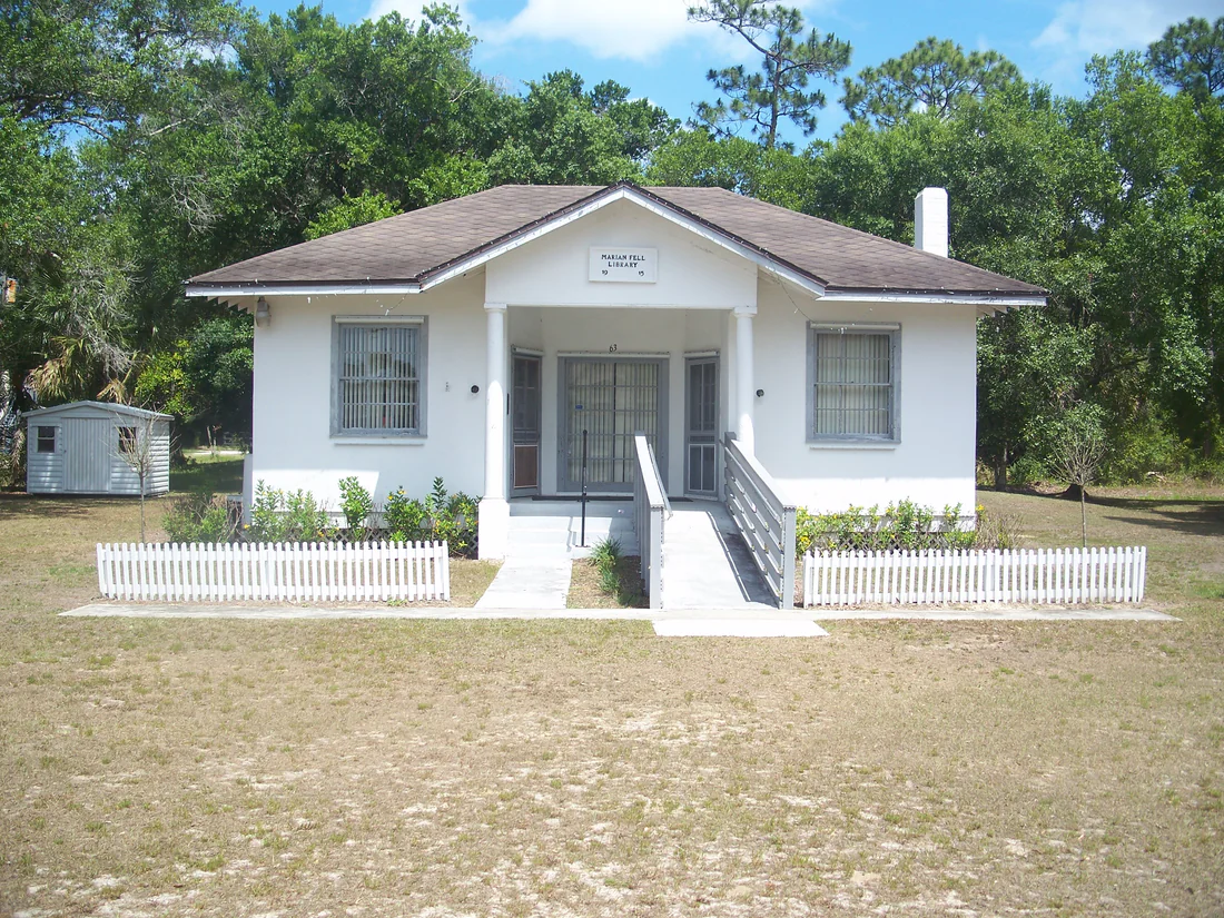 The Marian Fell Library in Fellsmere.