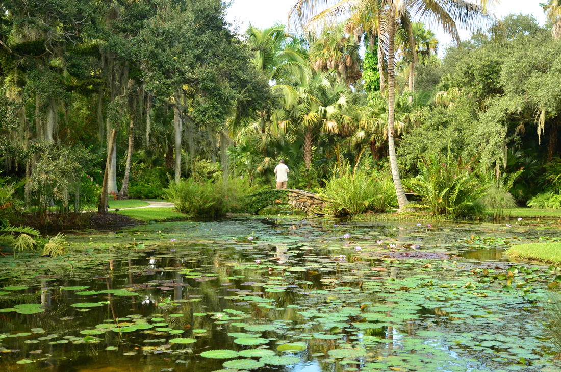 The historic bridge at McKee Botanical Garden in Vero Beach.