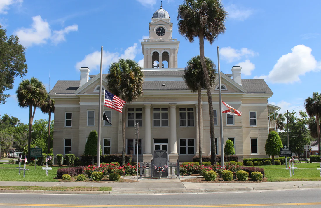 The Lafayette County Courthouse in Mayo, 2021.
