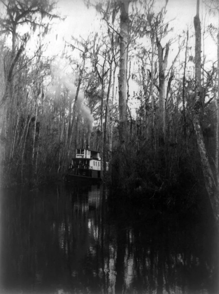 The steamer Osceola on the Ocklawaha River, photographed by George Barker in 1886.