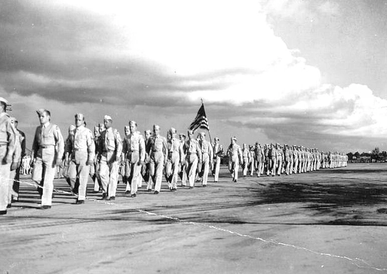 A graduation parade at Buckingham Army Air Field, 1944.
