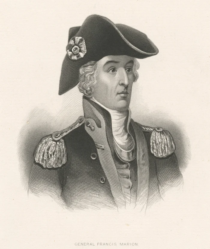 General Francis Marion, in an engraving from the New York Public Library.