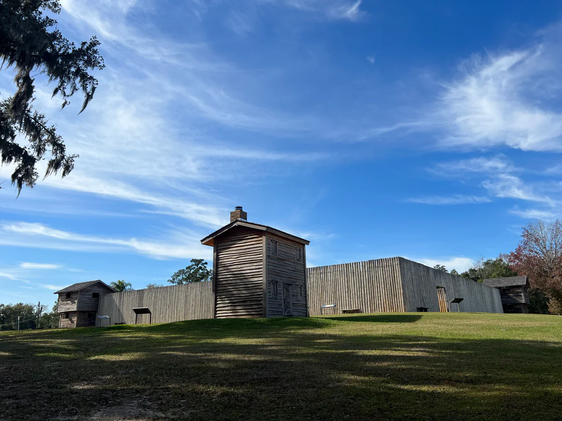 The rebuilt Fort King in Ocala, 2024.