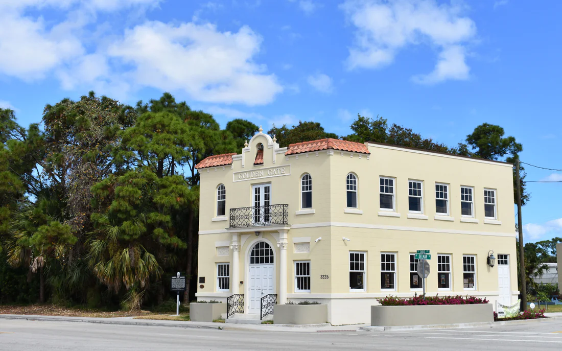 The Golden Gate Building of 1925, later the Port Sewall post office and town hall.