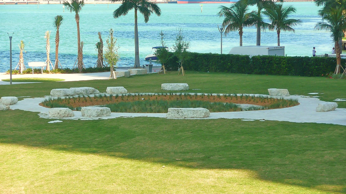 The Miami Circle site in downtown Miami, 2011.