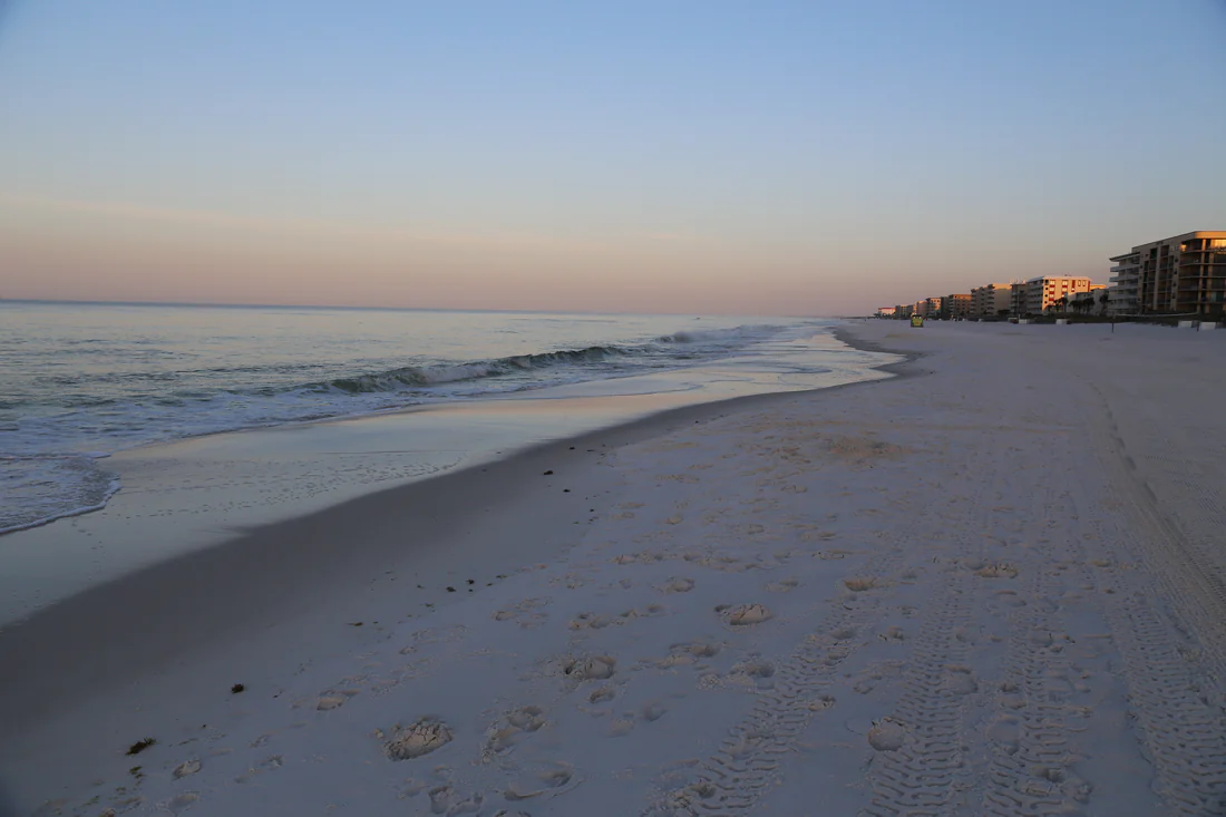 The beach on Okaloosa Island.