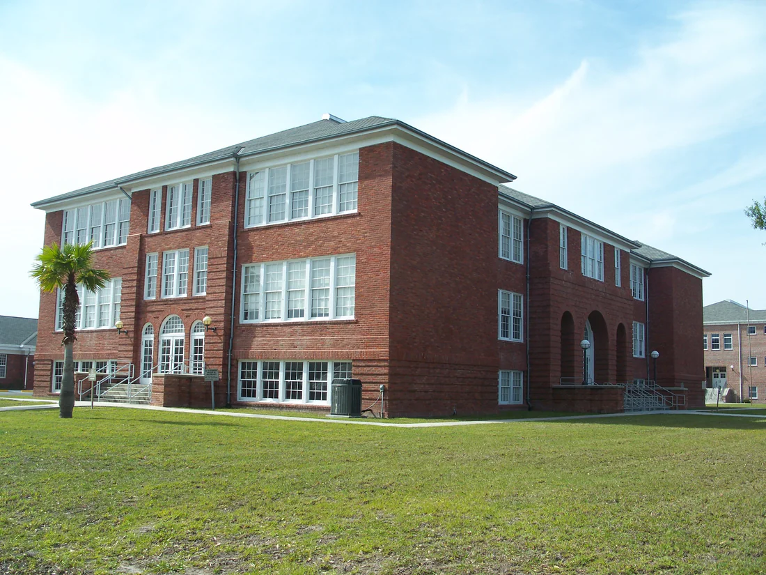 The historic Okeechobee Public School building in Okeechobee, 2010.